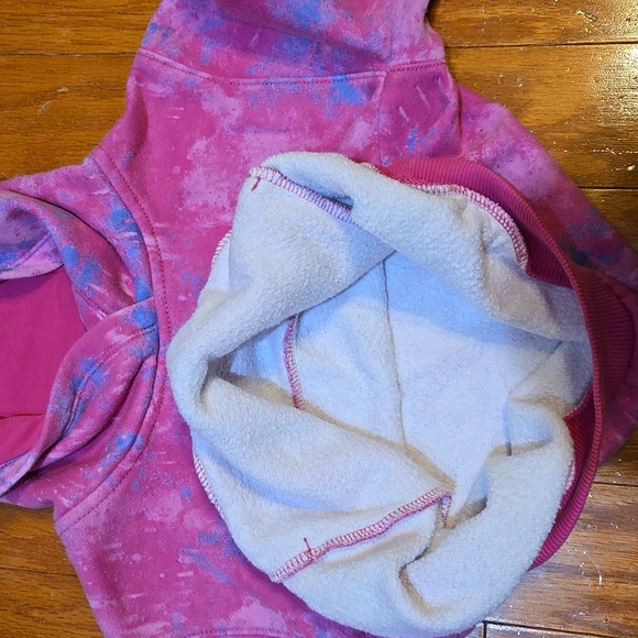 Nike Kids Tie-Dye Pink & Blue Hoodie – Size 6X (6–7 Years) - Picture 6 of 7